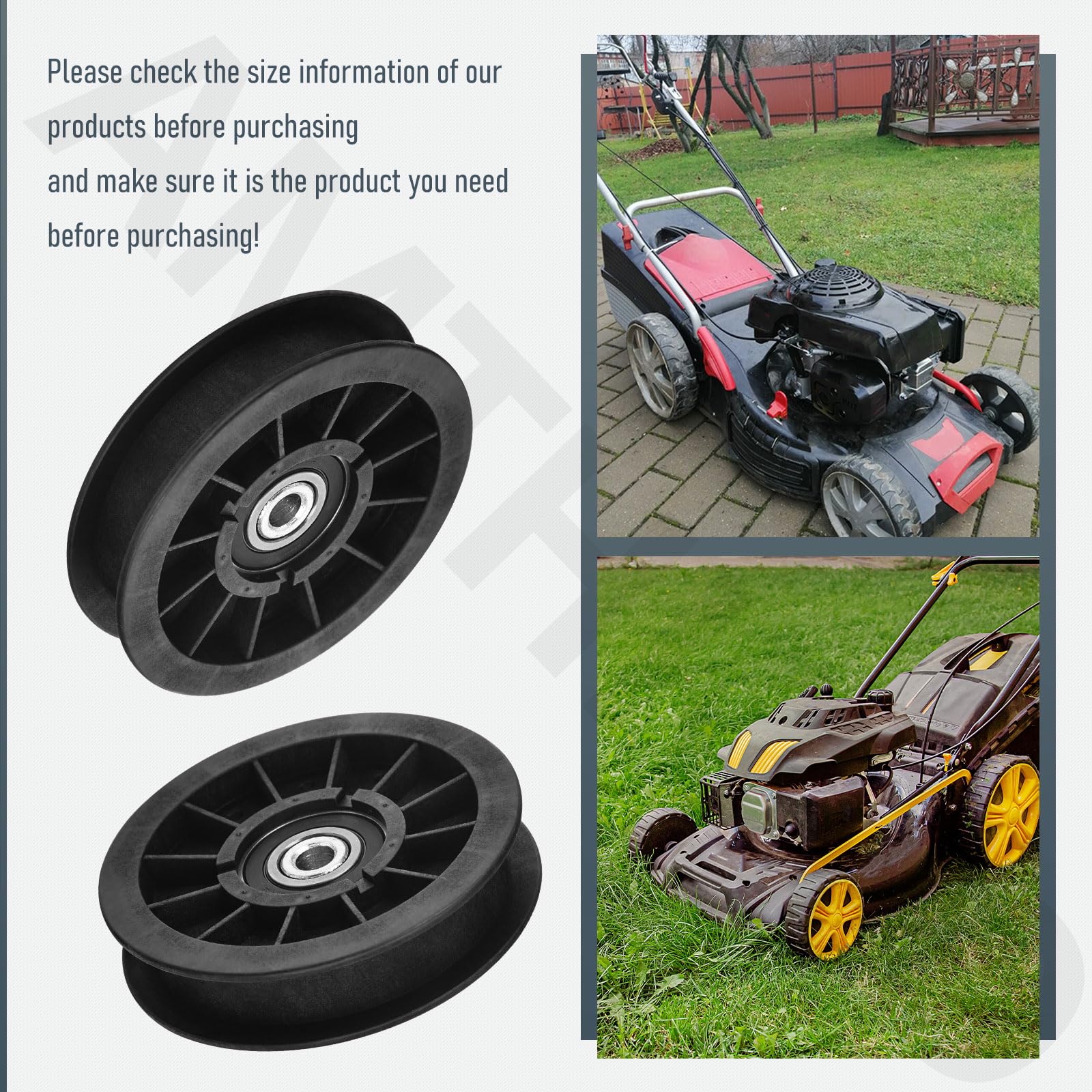 Amazon.com : AMTHKNO 109-3397 280-511 Flat Idler Pulley for Exmark